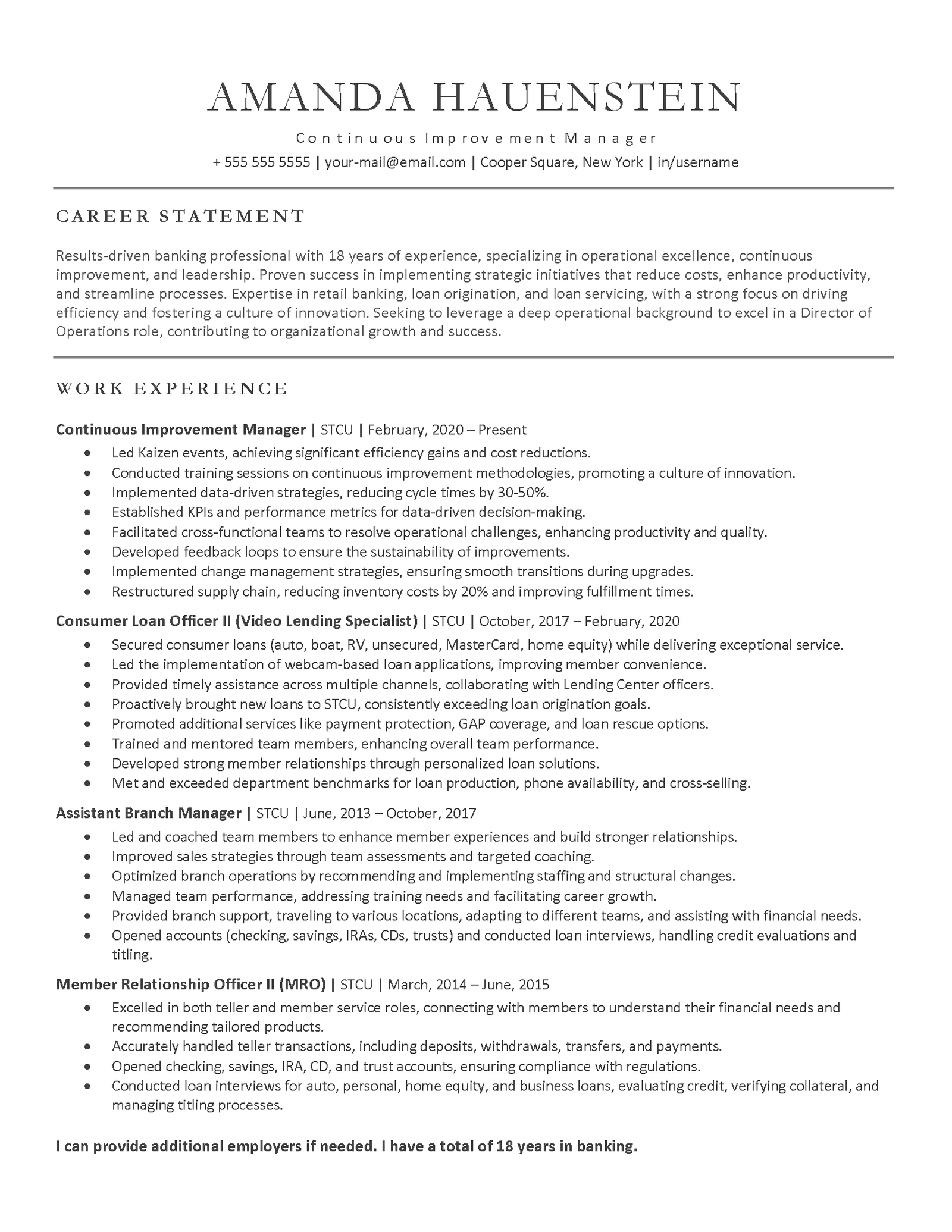 Mid-Senior Level Example