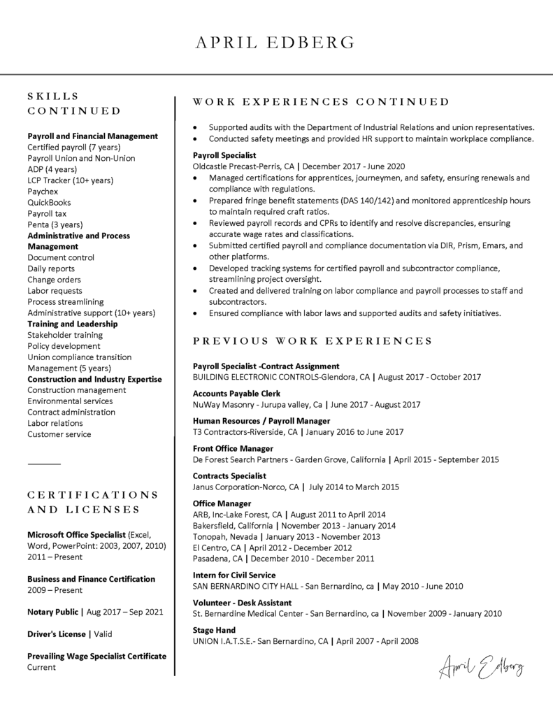 Sample_APRIL EDBERG_Resume_Page_2