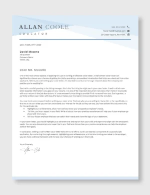Teacher Resume Template 1