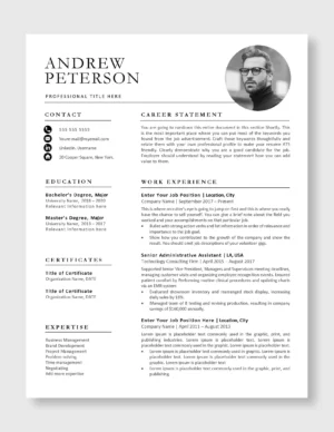 Professional Resume Template 6