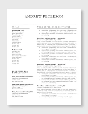 Professional Resume Template 6