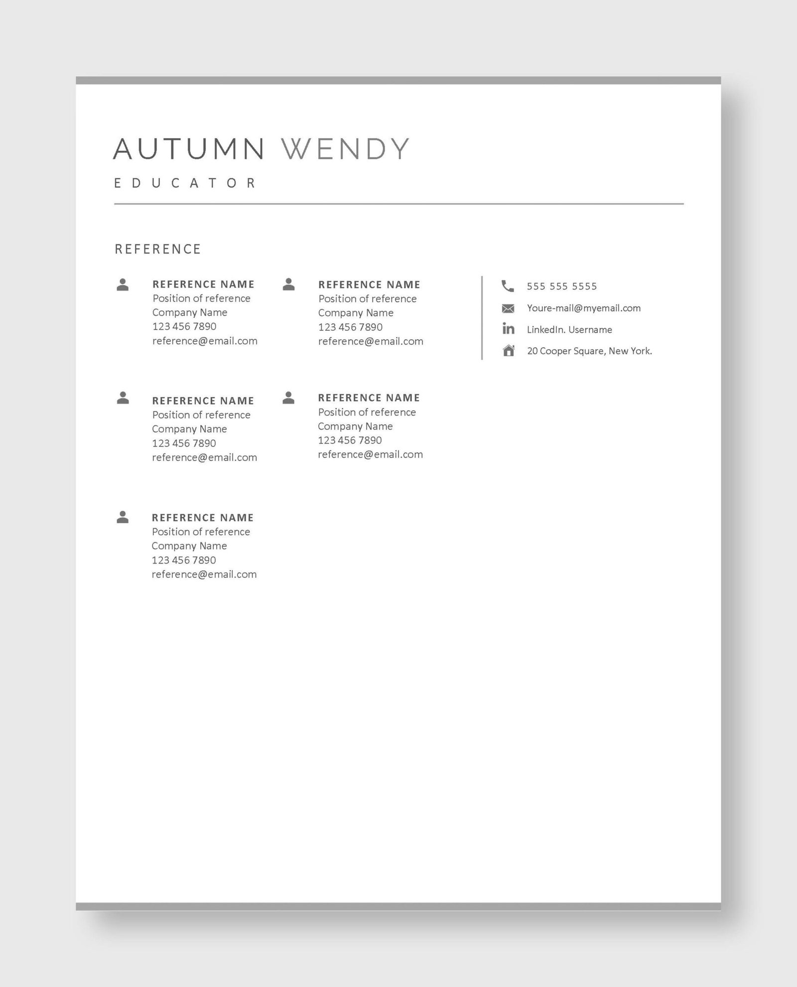 Teacher Resume Template 2 - Image 6