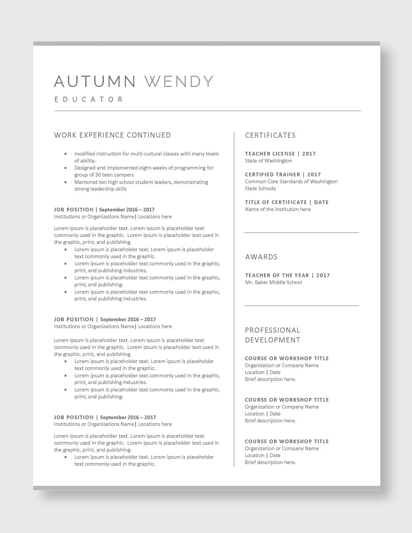 Autumn_Wendy_Teacher_US 3 Page_Resume-Template_ (2)