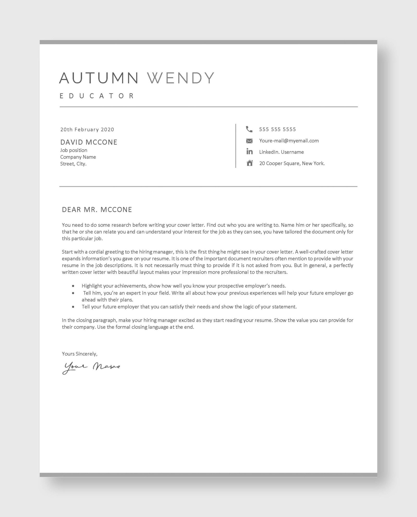 Teacher Resume Template 2 - Image 5