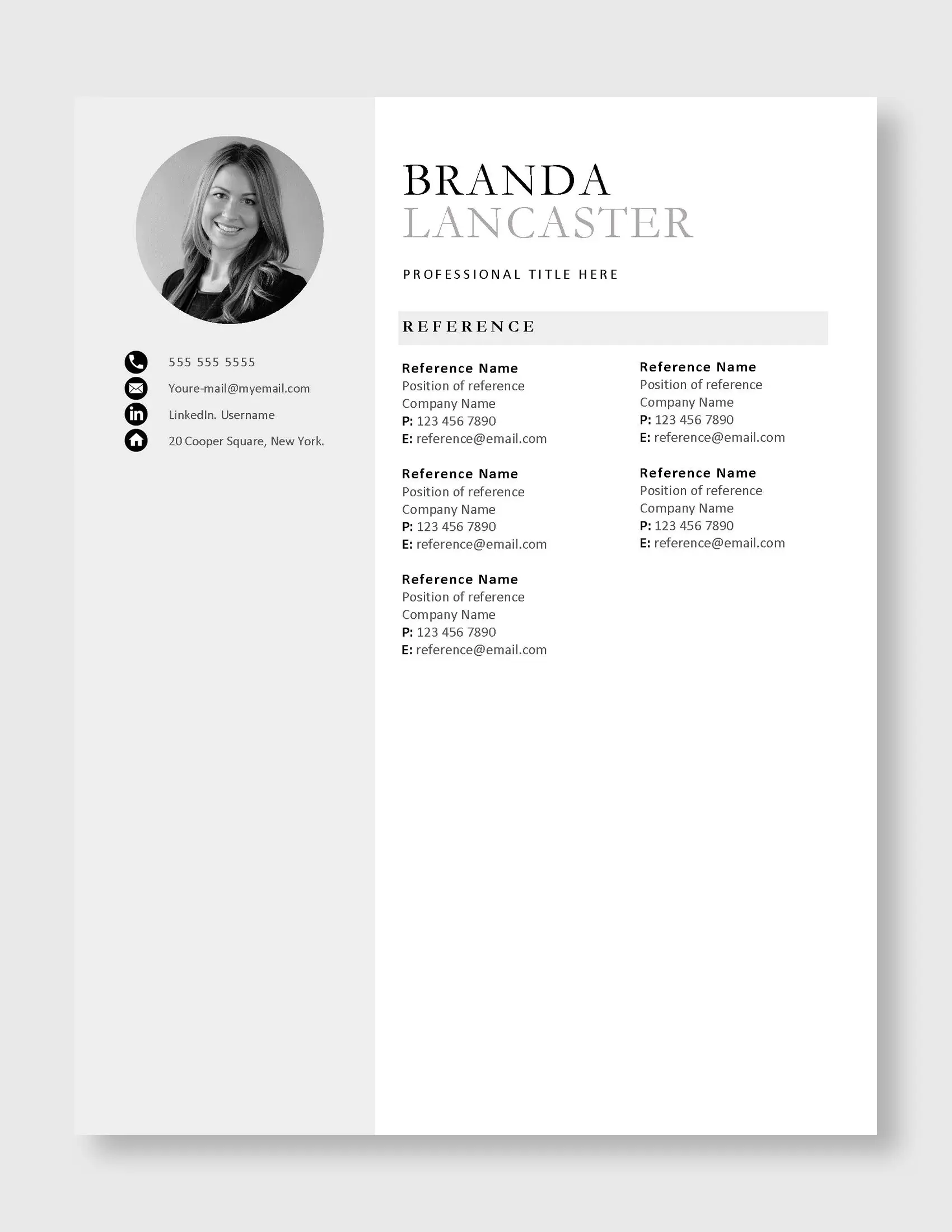 Branda_Lancaster_Professional_US_Reference_Page