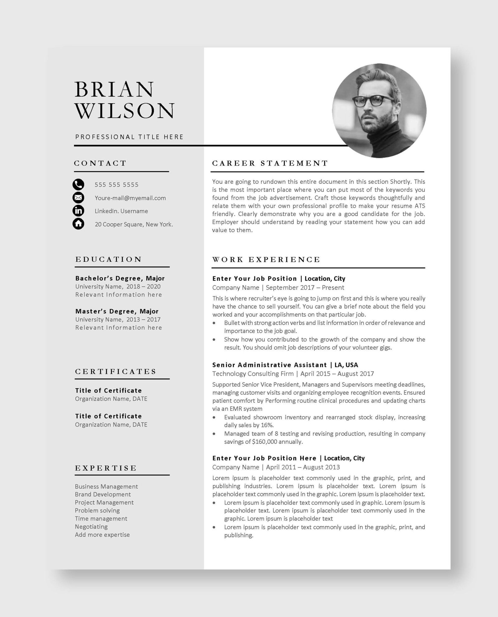 Professional Resume Template 8 - Image 2