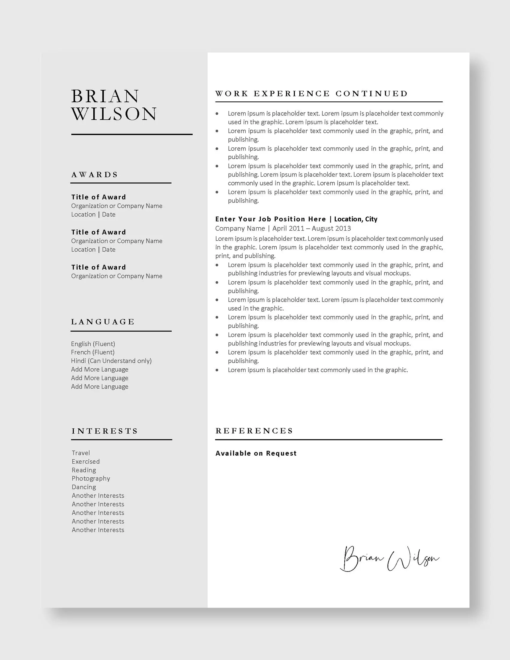 Brian_Wilson_Professional_US_3Page_Resume_template_Page_3_Page_3
