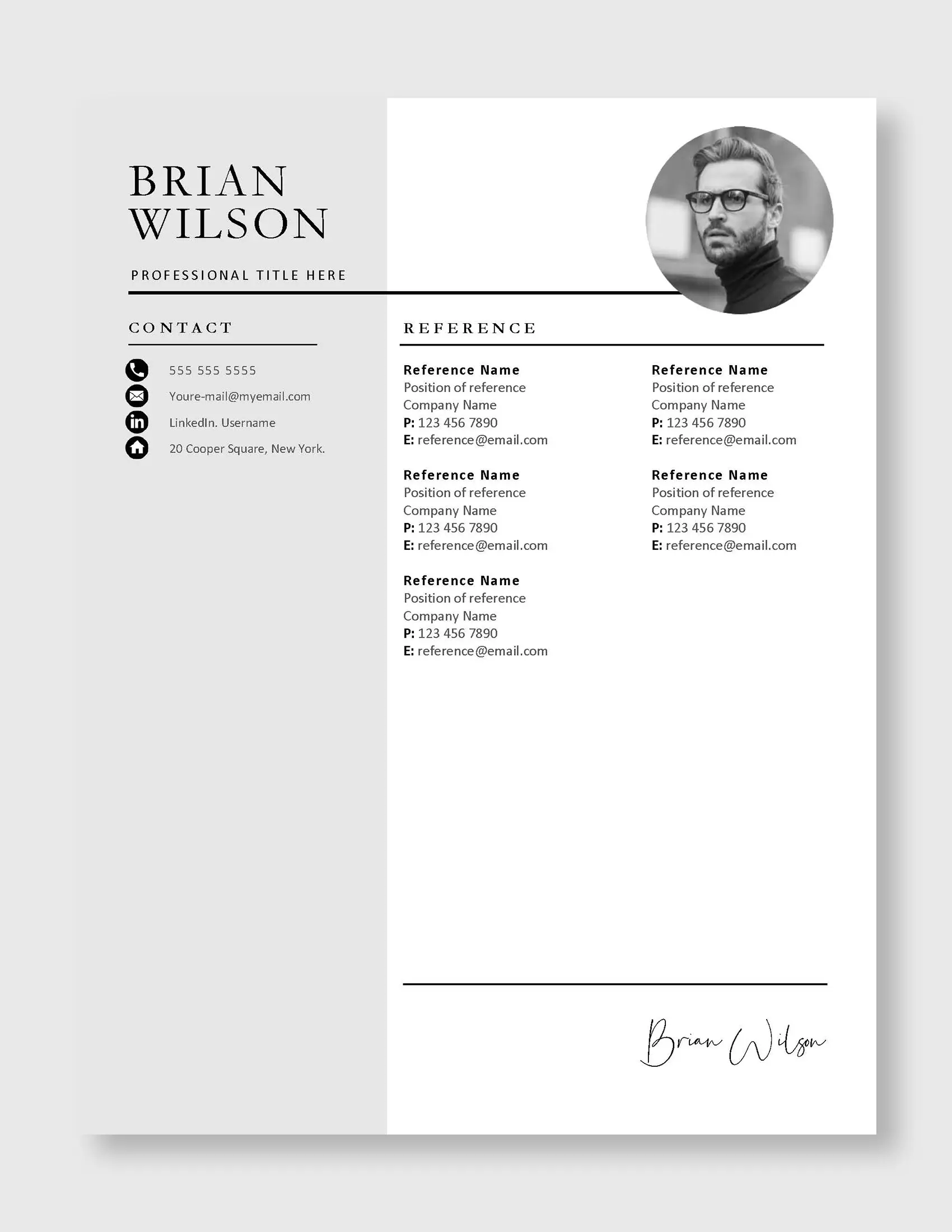 Brian_Wilson_Professional_US_Reference_Page