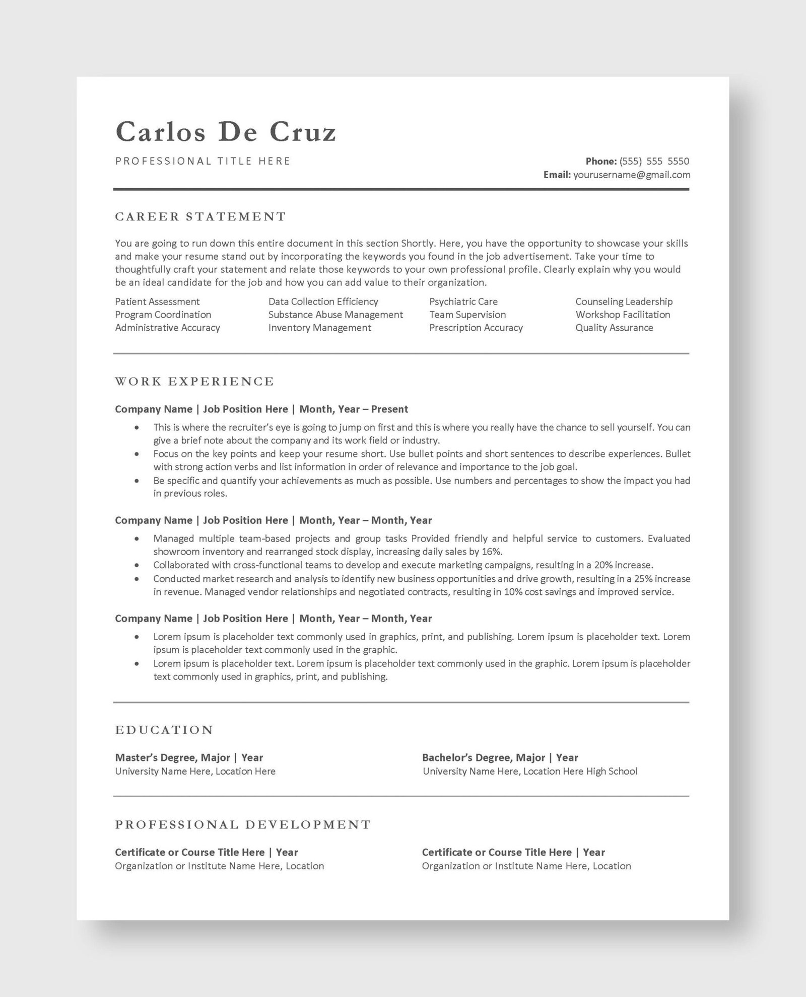 ATS Resume Template 2