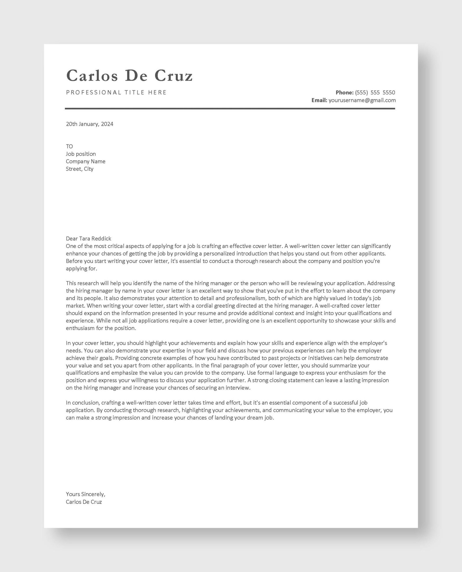 ATS Resume Template 2 - Image 4