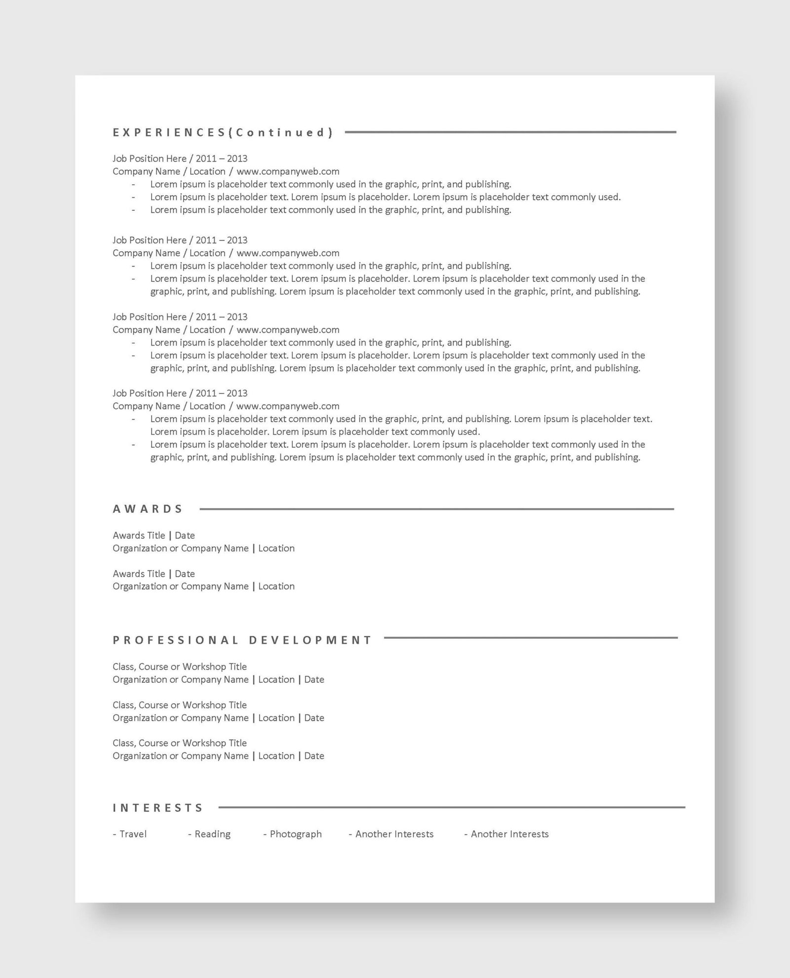 ATS Resume Template 3 - Image 3