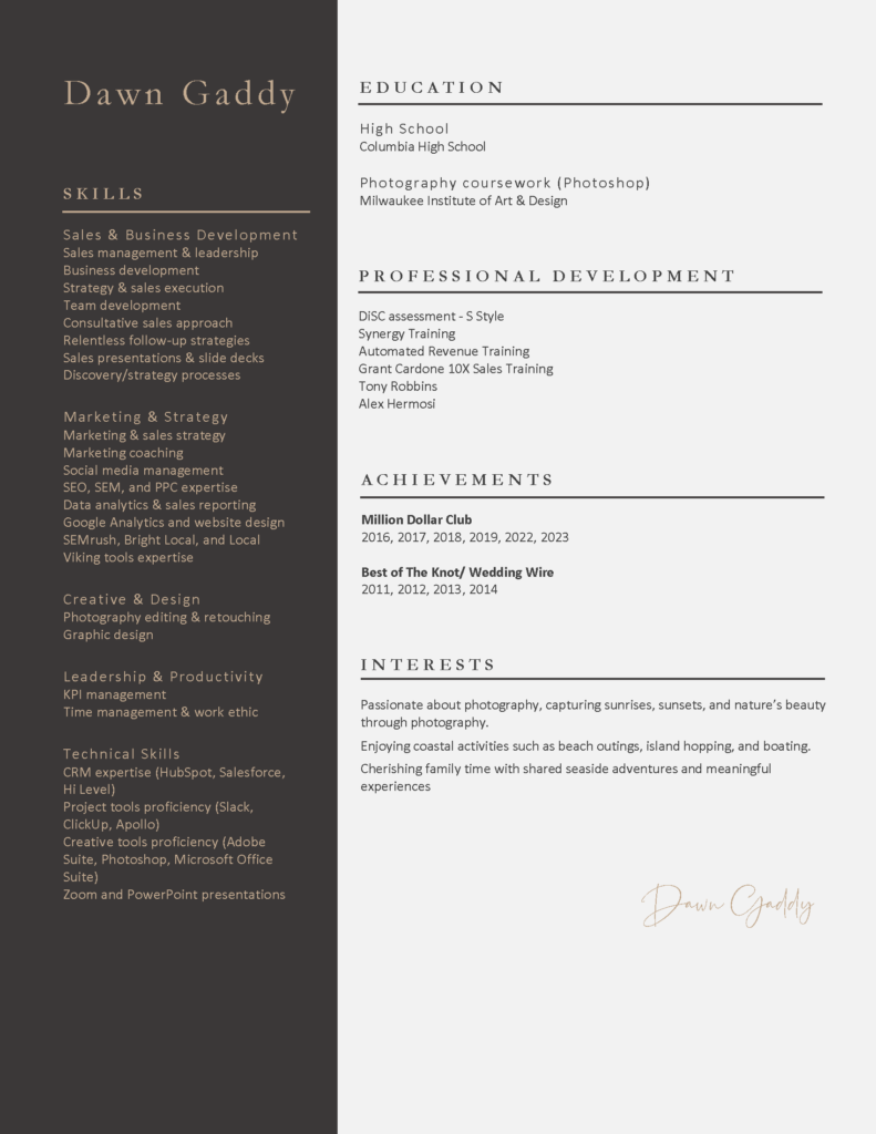 Sample_DAWN-resume_Page_2