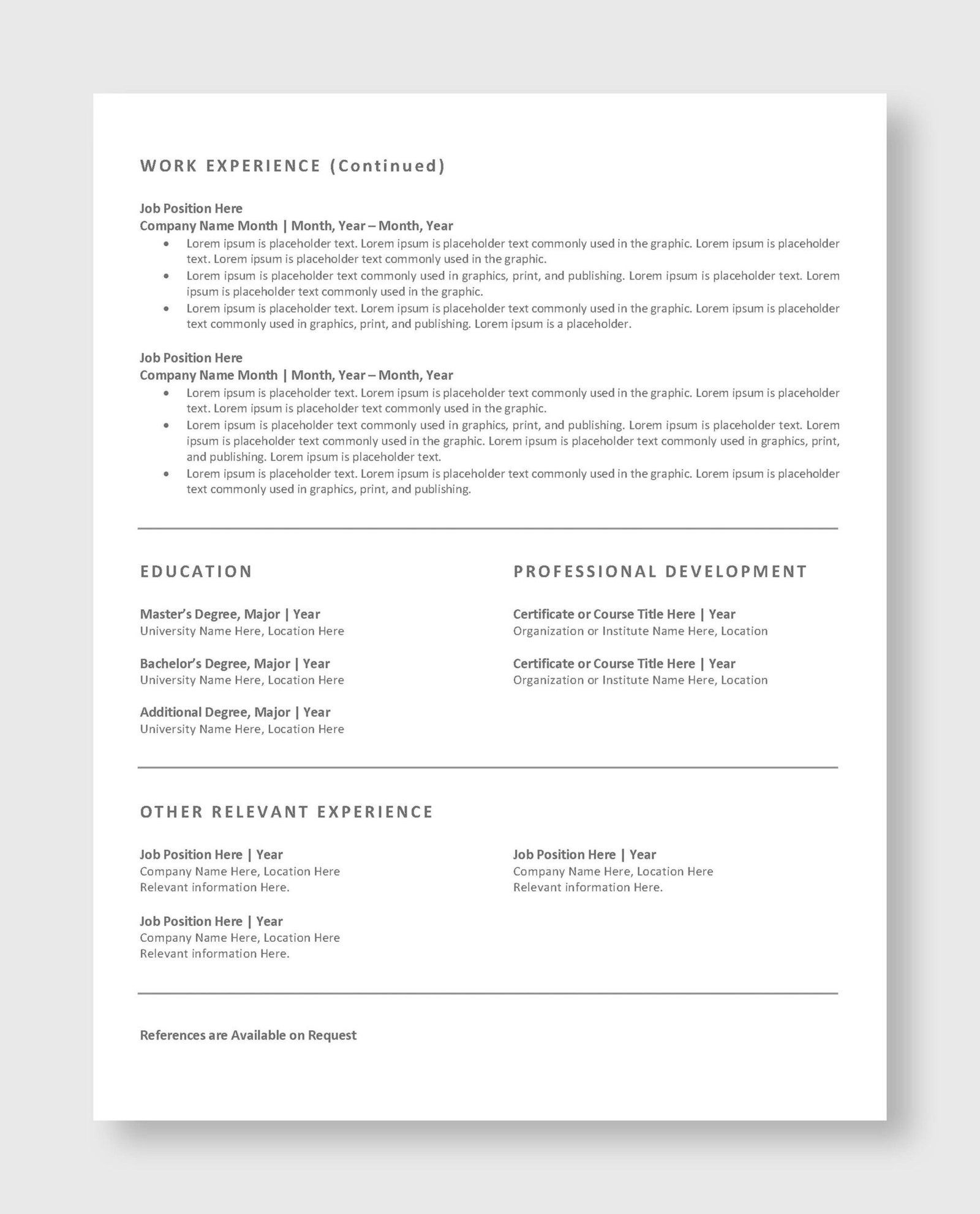 ATS Resume Template 7 - Image 3