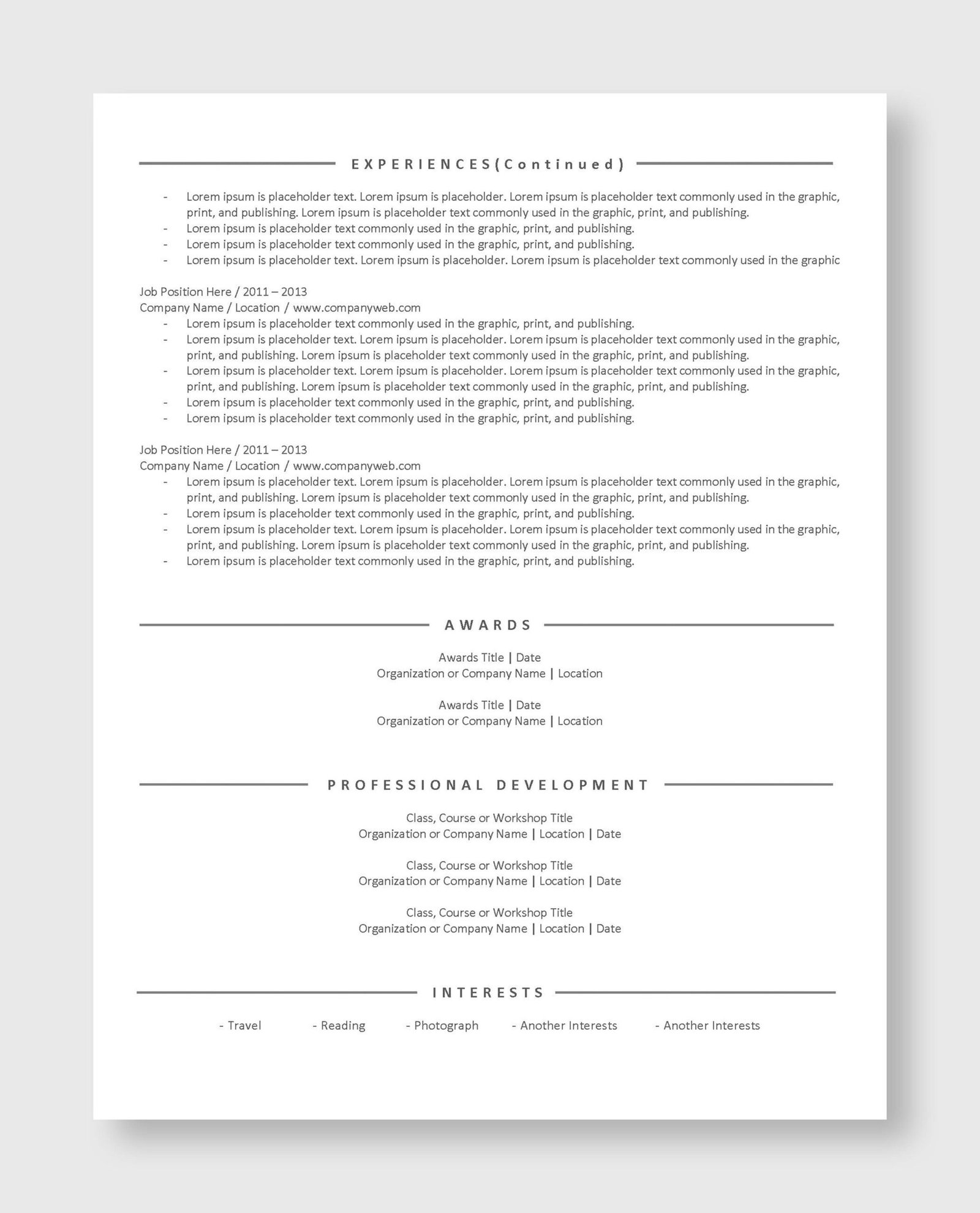 ATS Resume Template 8 - Image 3