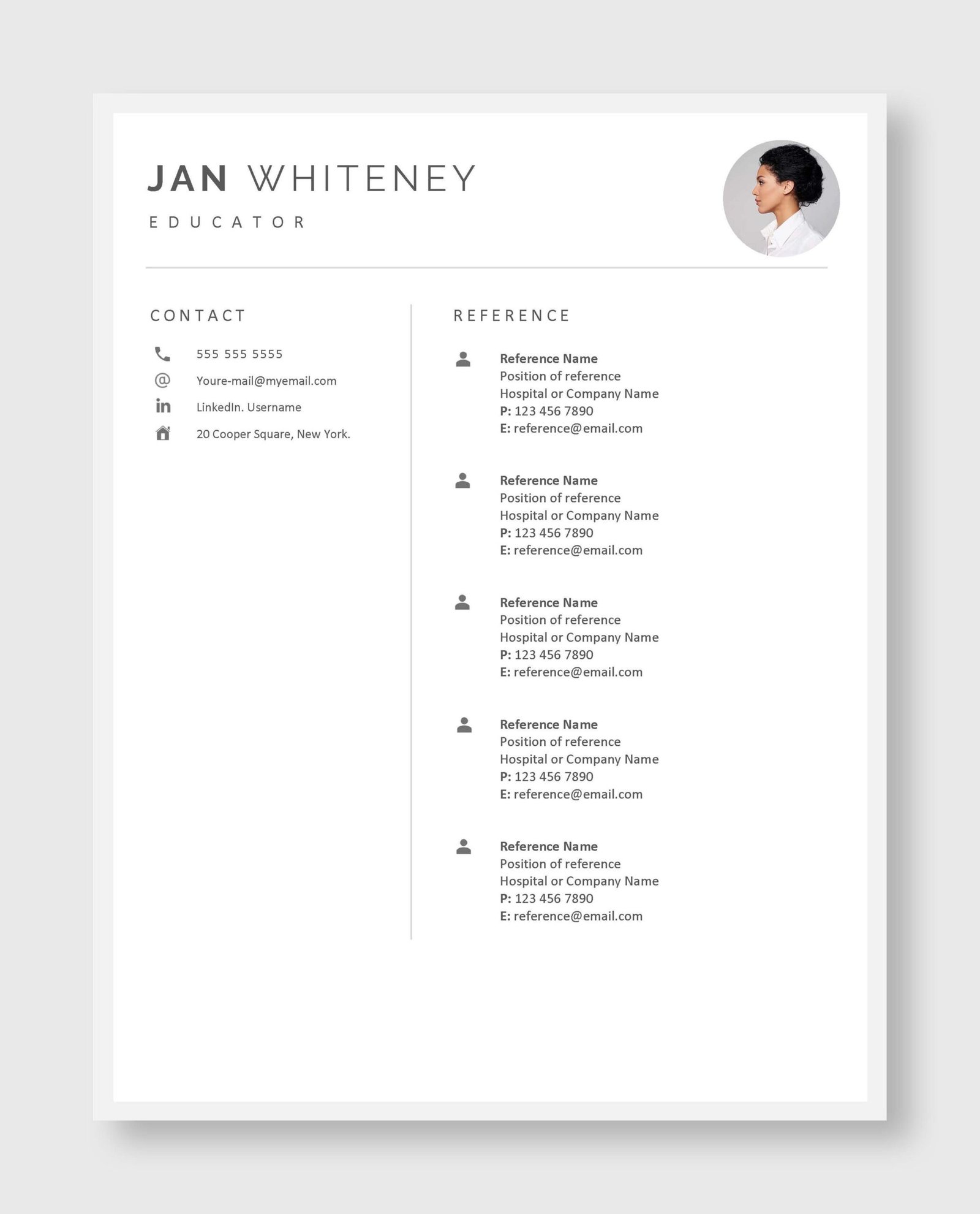 Teacher Resume Template 4 - Image 6