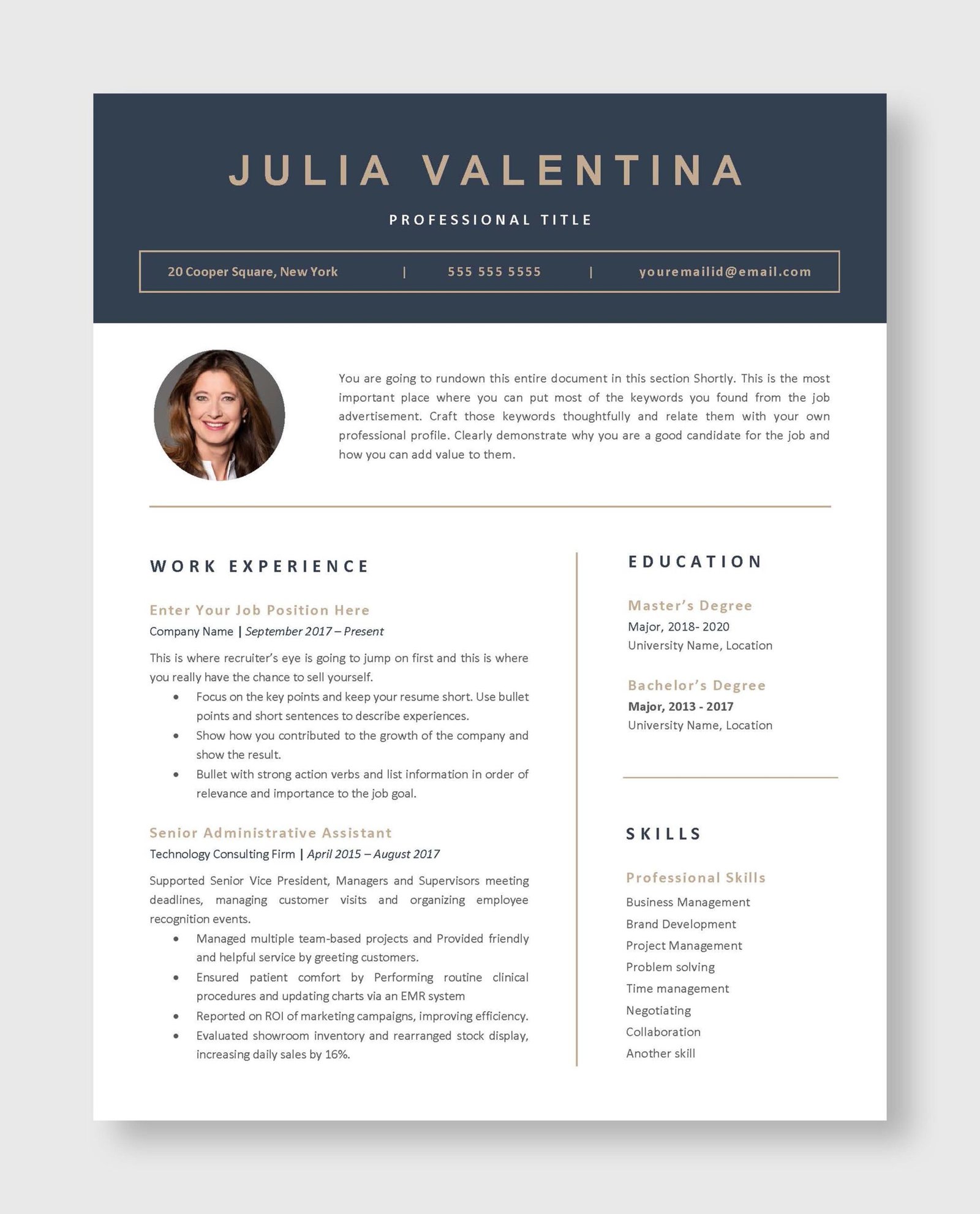 Professional Resume Template 3 - Image 2