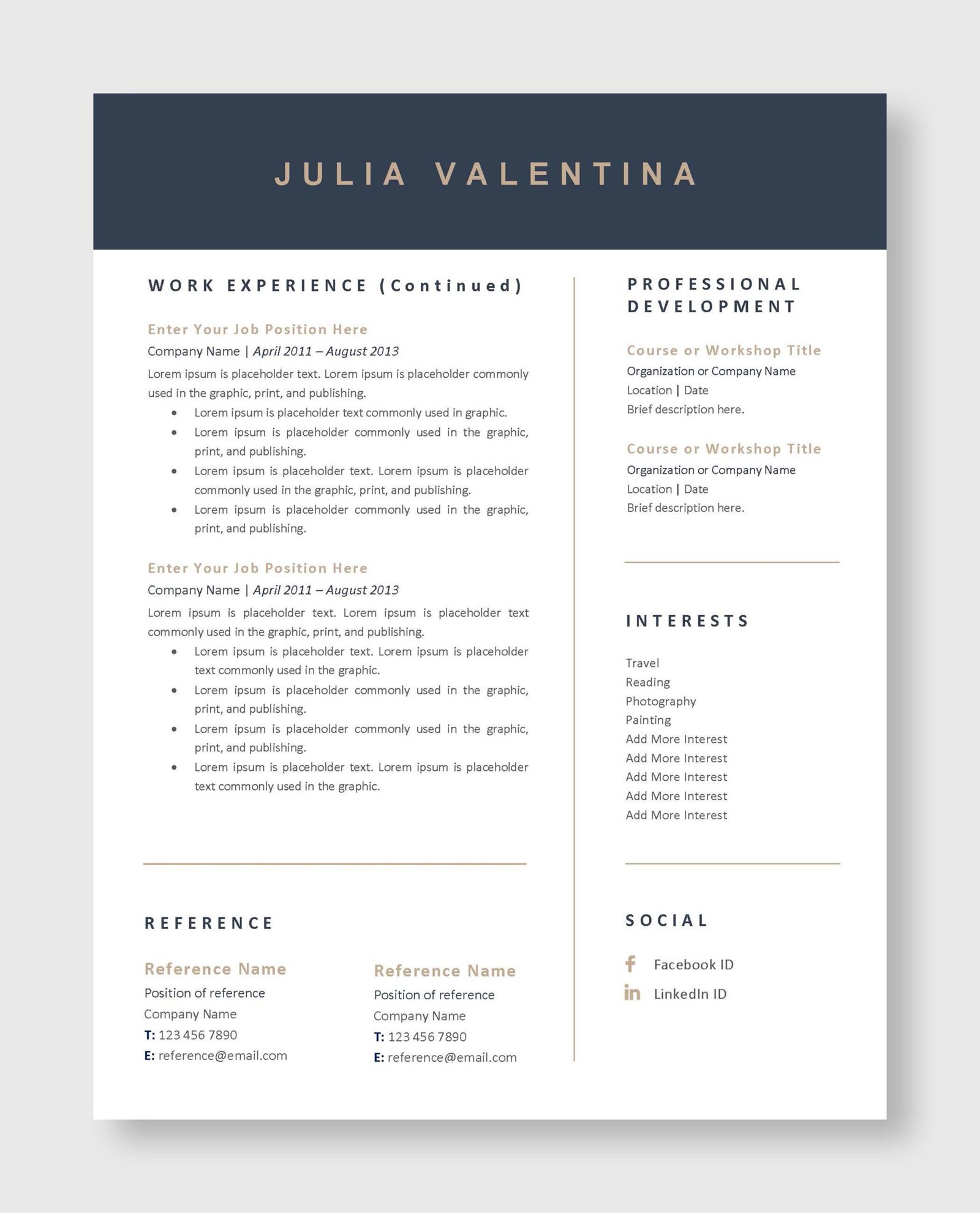 Professional Resume Template 3 - Image 4