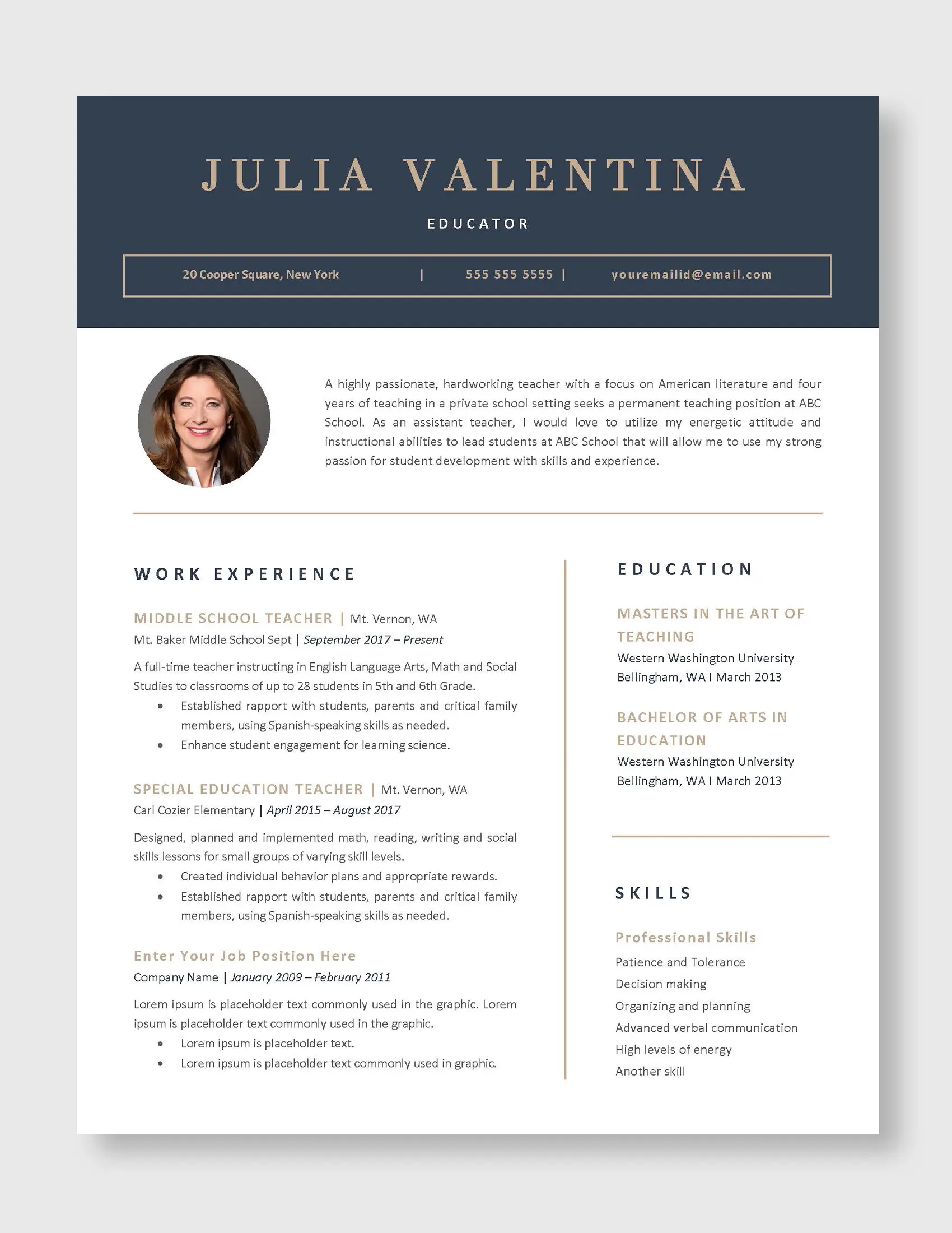 Julia_Valentina_Teacher_1Page_US_Resume_Template