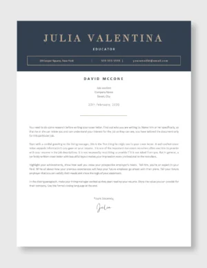 Teacher Resume Template 5