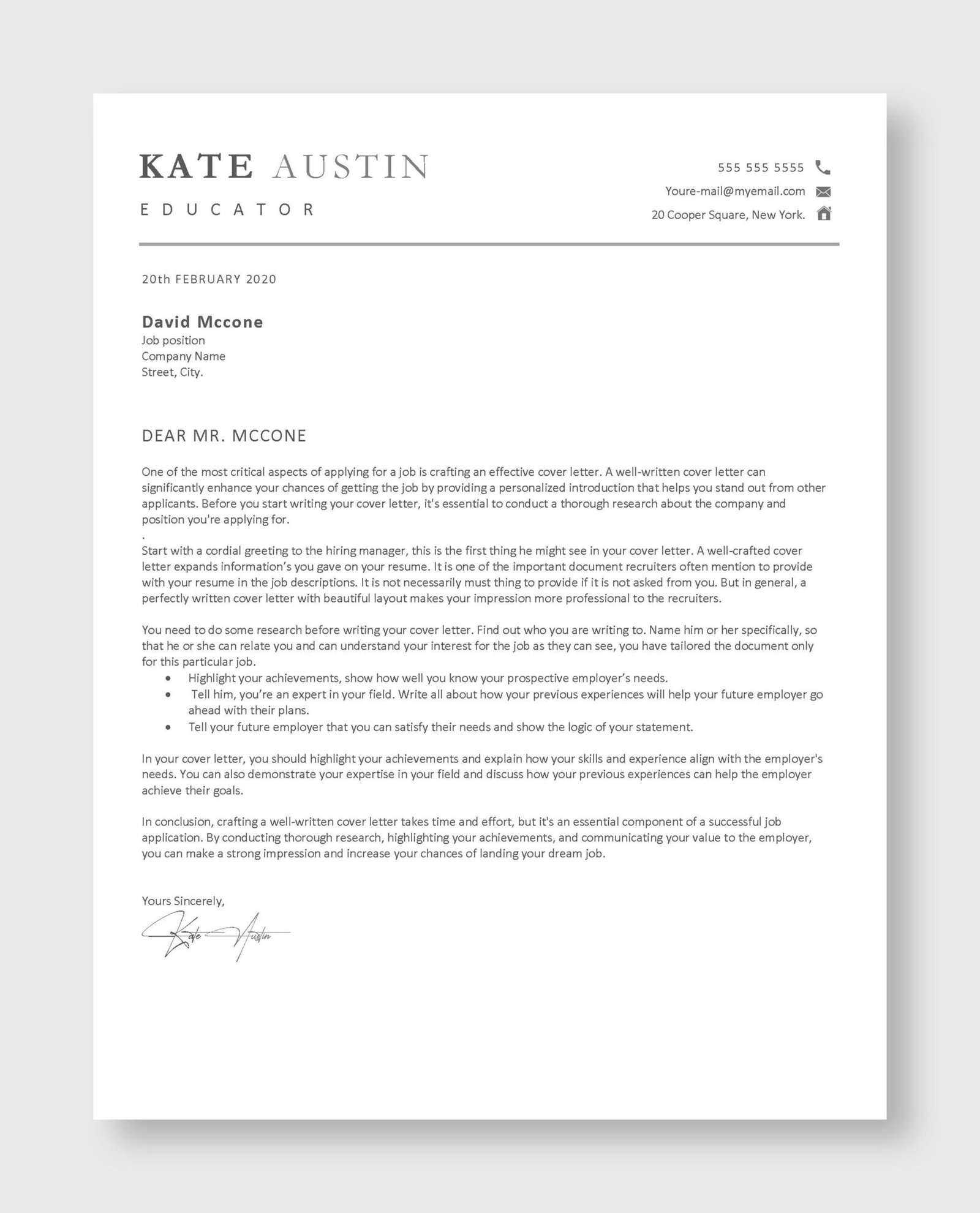 Teacher Resume Template 6 - Image 5