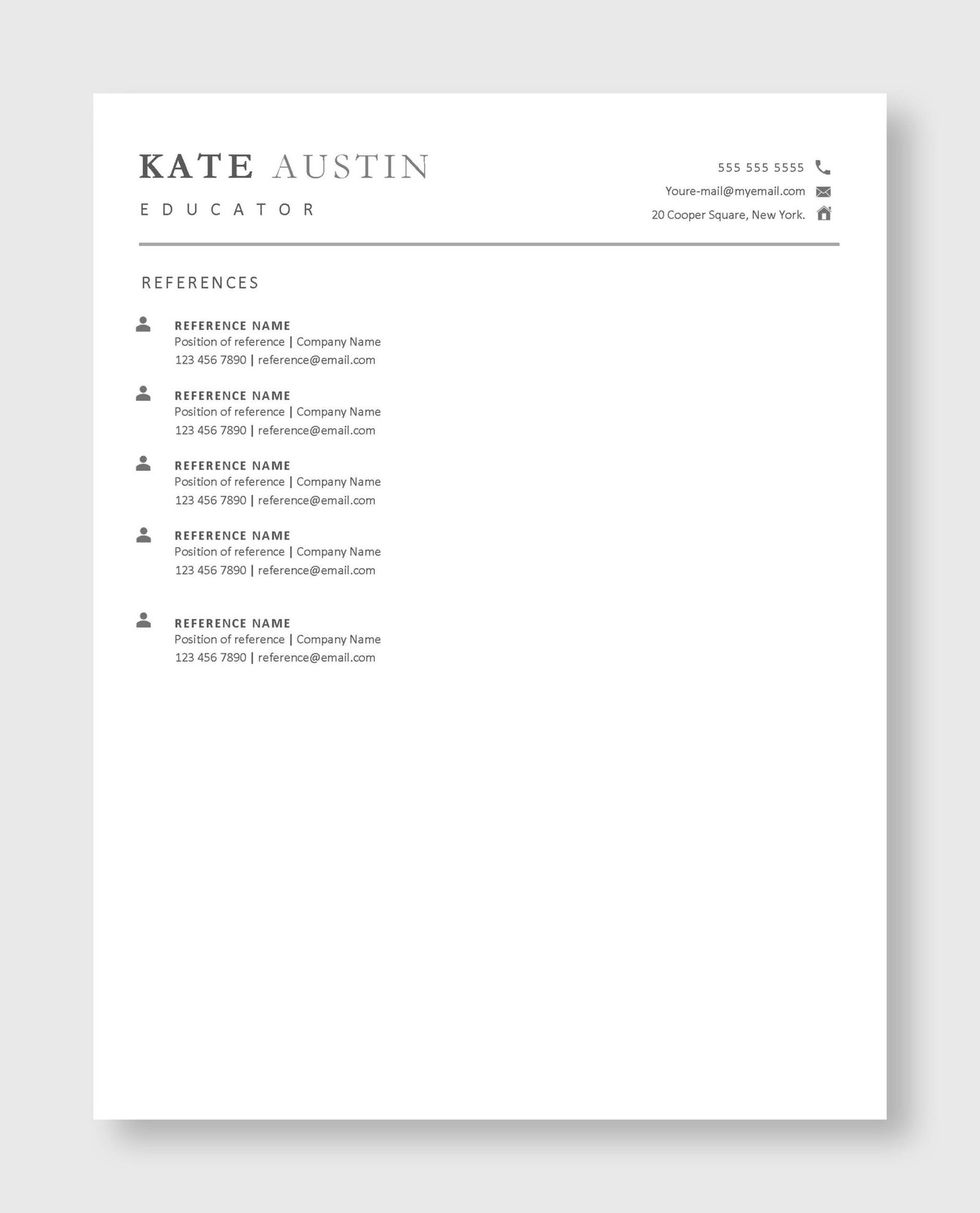 Teacher Resume Template 6 - Image 6