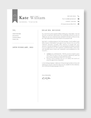 Teacher Resume Template 7