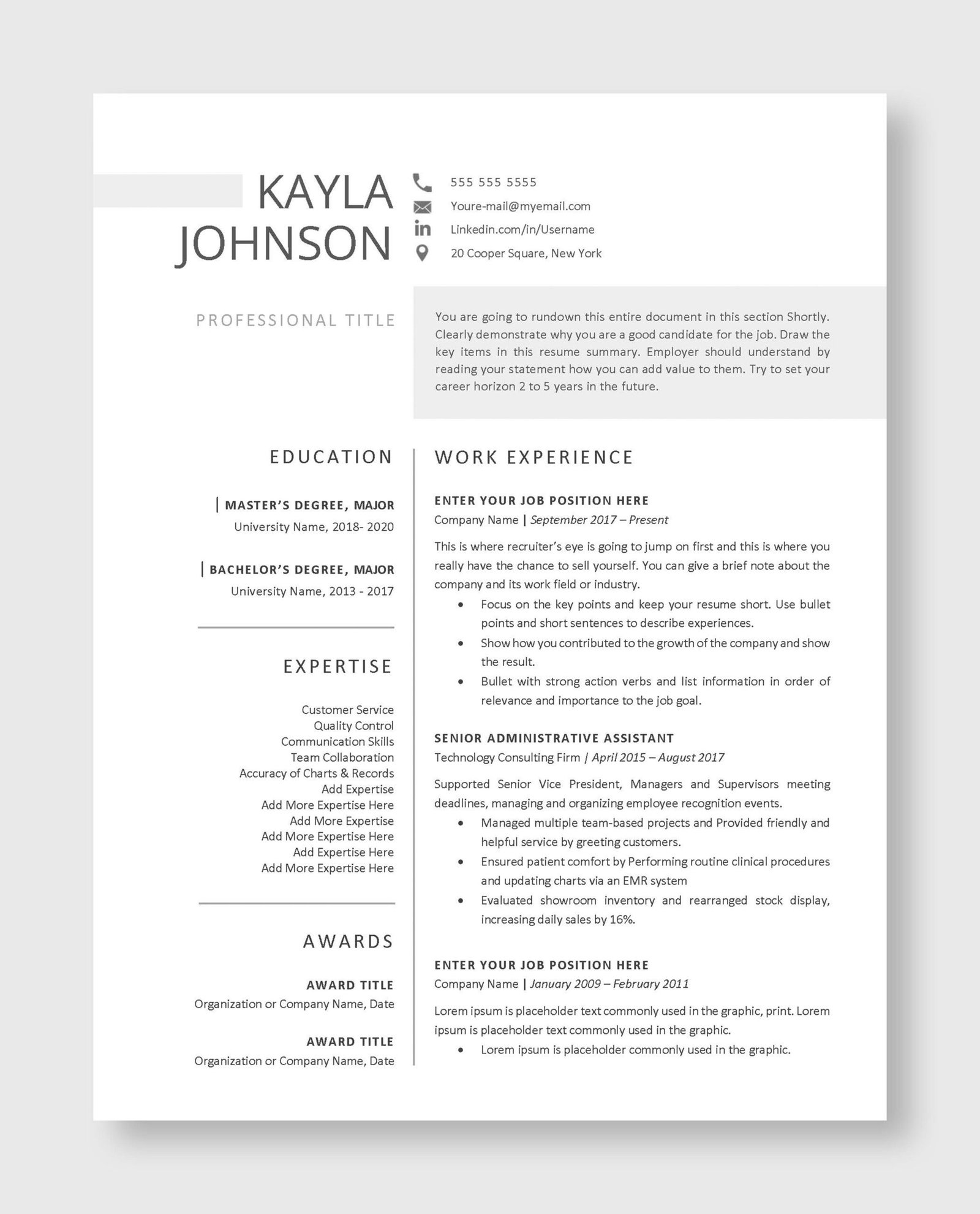 Professional Resume Template 2 - Image 2