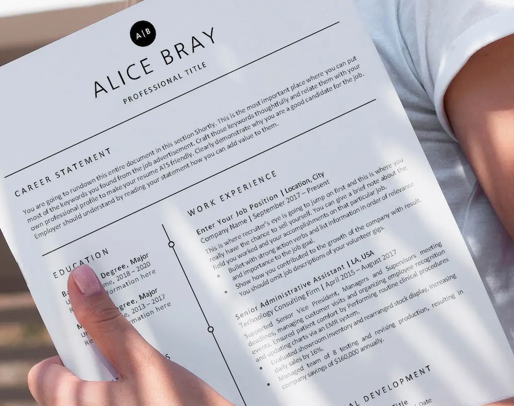 Professional_Resume_Template_Alice_Bray_Cv_On_Hand