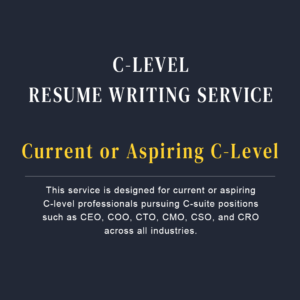 C-Level resume writing service