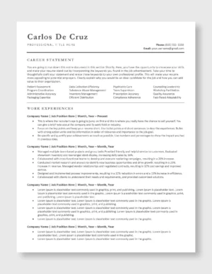 ATS Resume Template 2