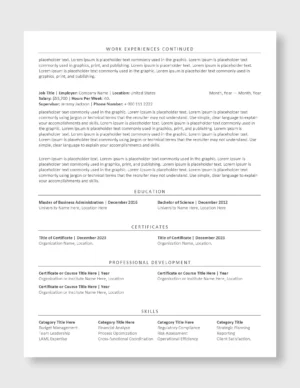Federal Resume Template 1