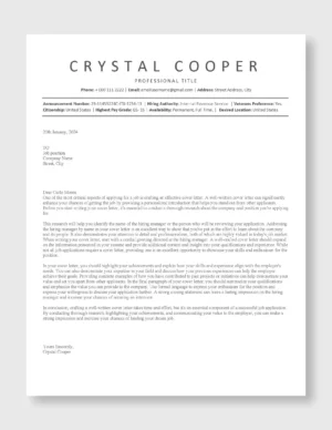 Federal Resume Template 2