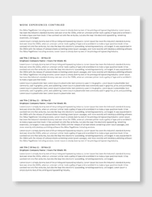 Federal Resume Template 3