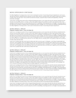 Federal Resume Template 3