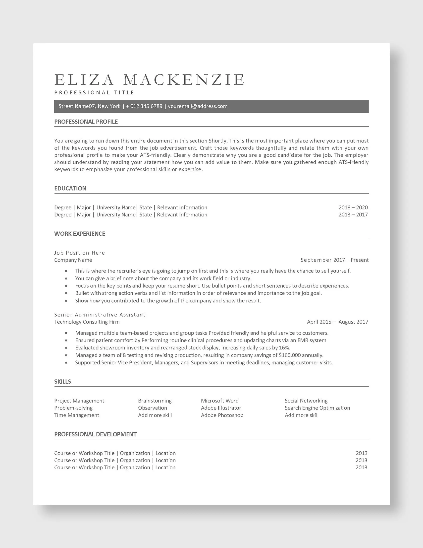 ELIZA_MACKENZIE_ATS_Resume_1 Page.