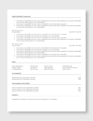 ATS Resume Template 6