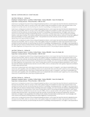Federal Resume Template 5