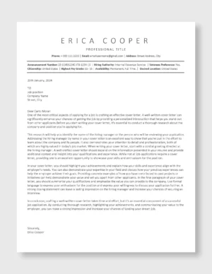 Federal Resume Template 4