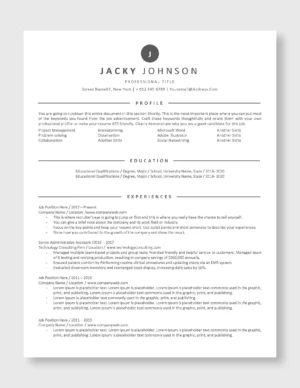 ATS Resume Template 8