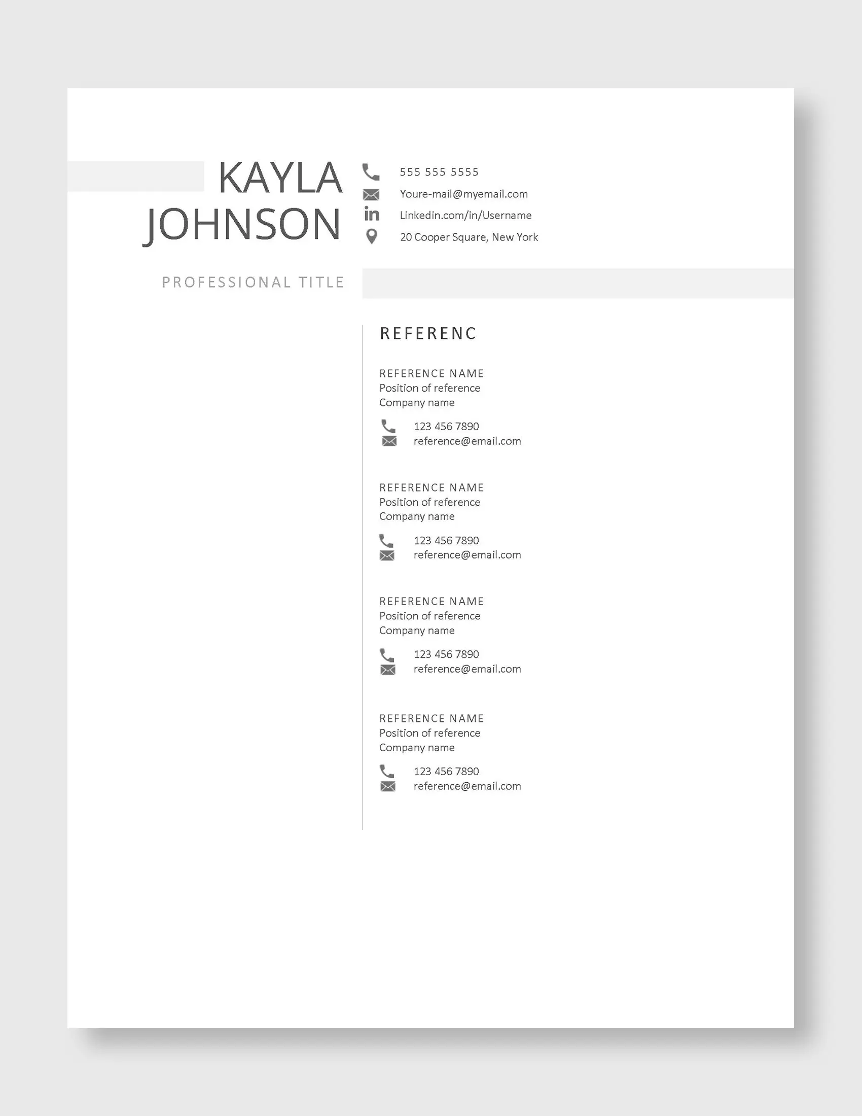 Kayla_Johnson_Professional_US_LetterSize_Reference_Template