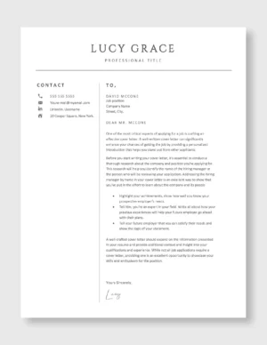 Professional Resume Template 1