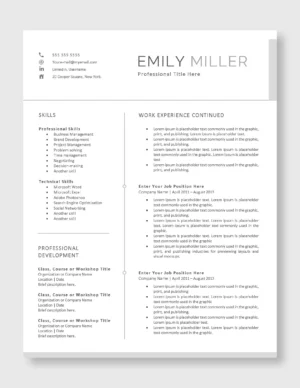 Creative Resume Template | Modern Design for Creatives