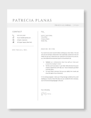 Minimalist Resume Template | Clean & Professional CV