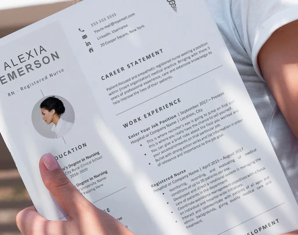 Nurse_Resume_Template_Alexia_Emerson_Cv on hand
