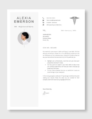 Nurse Resume Template | Professional CV for Nurses