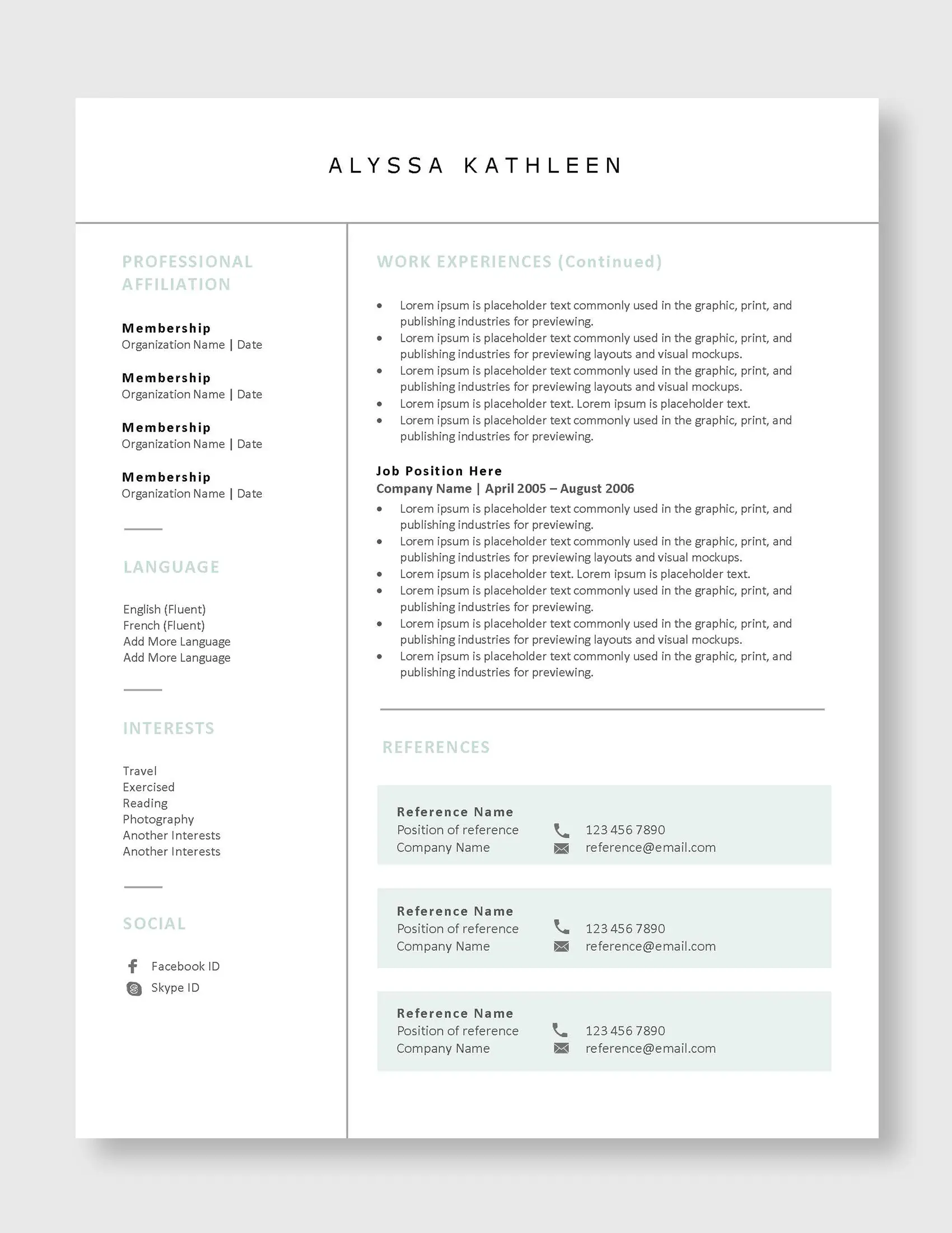 Creative_Resume_Template_Alyssa_Kathleen_US_3_page_Resume_Page_3